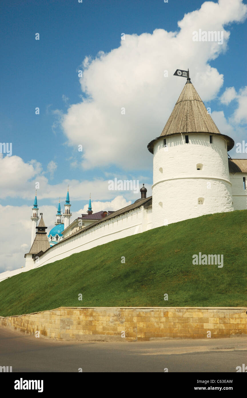 La tour sud-ouest du Kremlin de Kazan. Fédération de Russie Banque D'Images