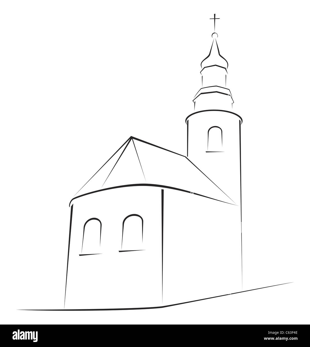 Symbole de l’église Banque D'Images