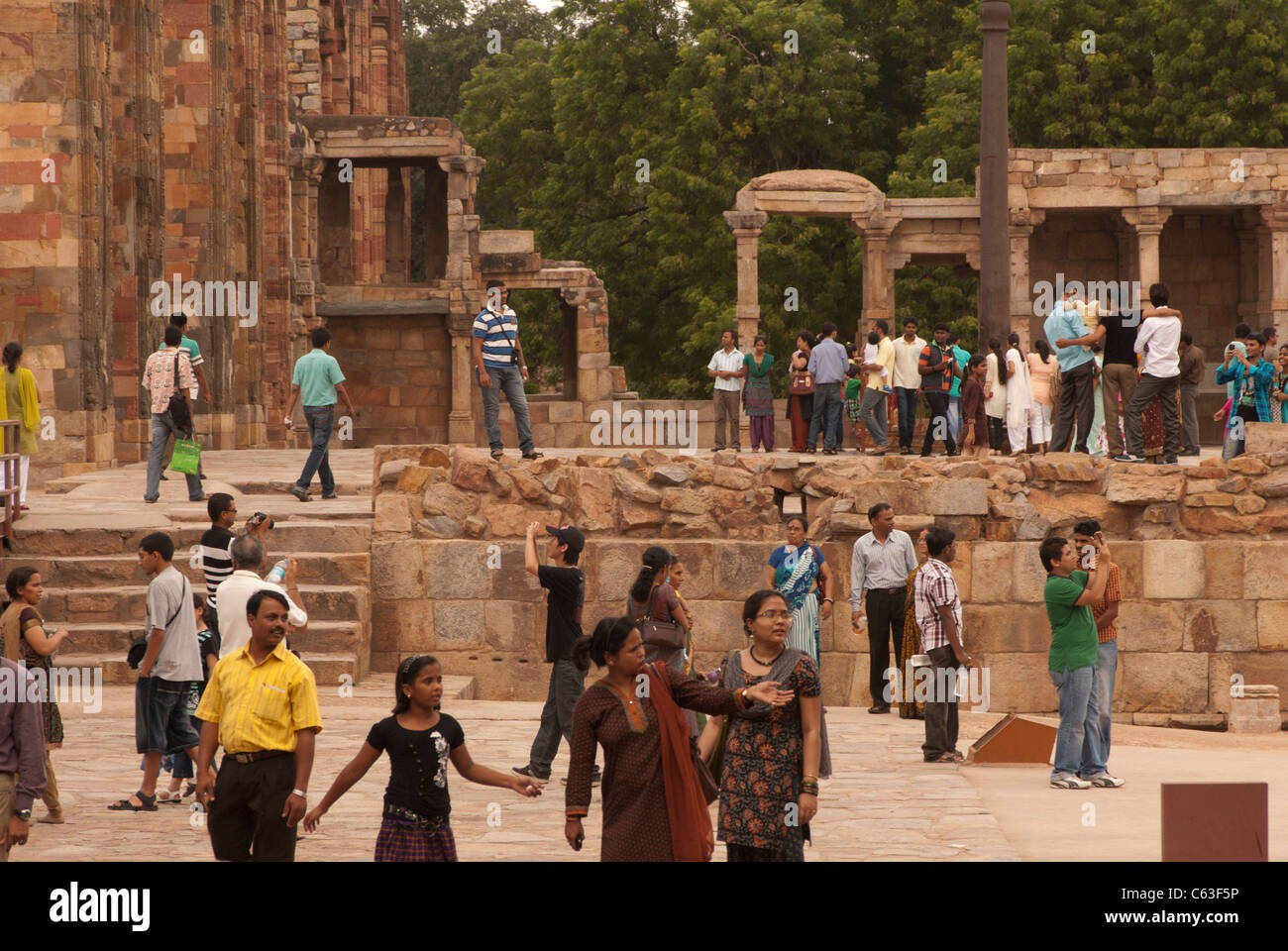 Le complexe de Qutb, Delhi, Inde. Banque D'Images