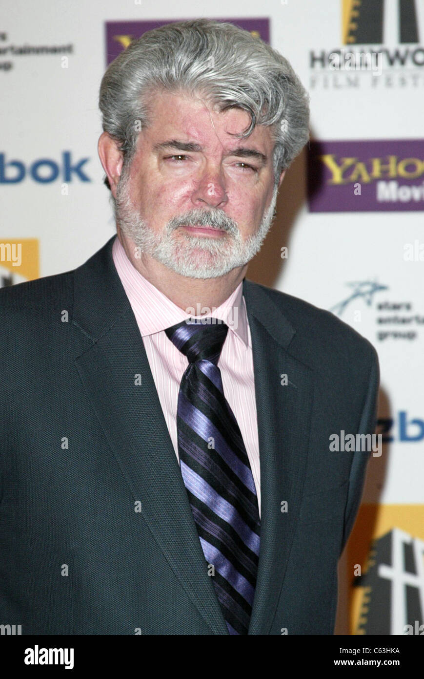 George Lucas aux arrivées de 9e FESTIVAL DU FILM DE HOLLYWOOD HOLLYWOOD AWARDS, Beverly Hilton Hotel, Los Angeles, CA, 24 octobre 2005. Photo par : Jeremy Montemagni/Everett Collection Banque D'Images