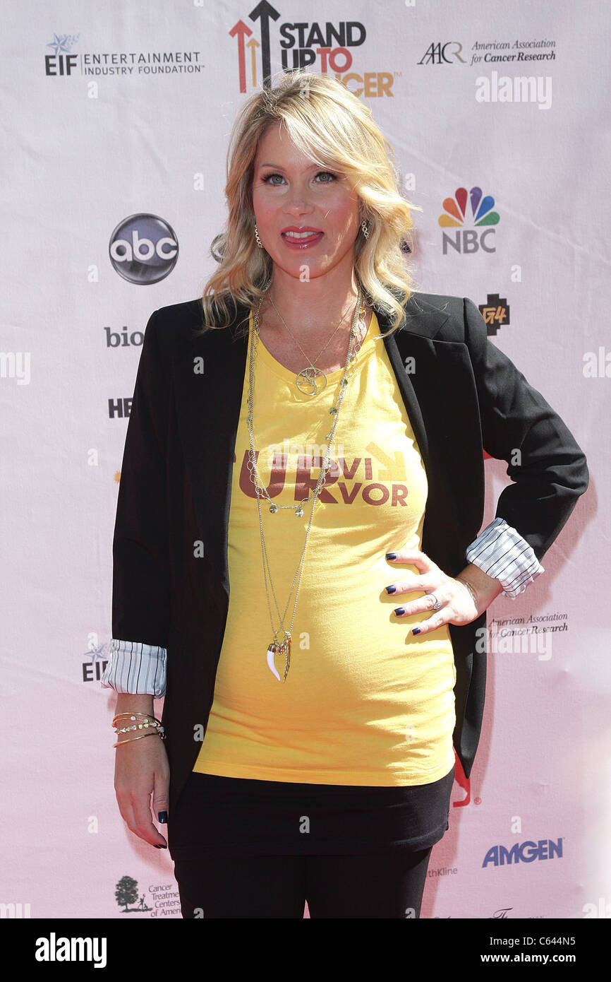 Christina Applegate présents pour Stand Up to Cancer Fundraiser, les studios Sony Pictures, Los Angeles, CA Septembre 10, 2010. Banque D'Images