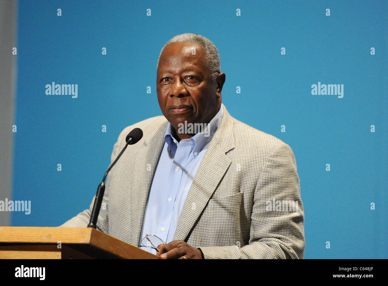 Hank Aaron présents pour le tournoi de tennis US Open 2010 - MAR, USTA Billie Jean King National Tennis Center, le rinçage, NY Le 7 septembre 2010. Photo par : Rob riche/Everett Collection Banque D'Images