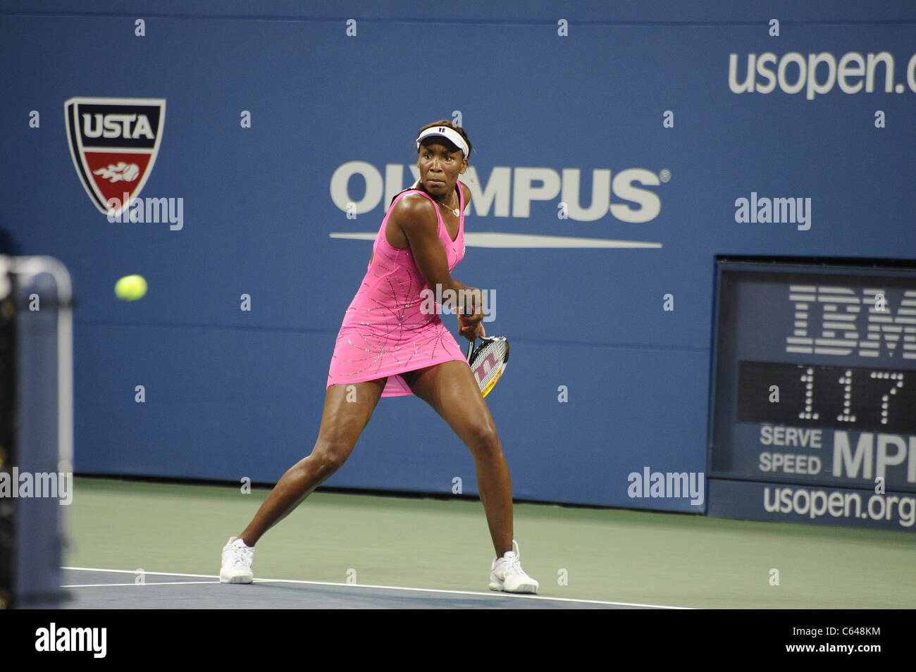 Venus Williams présents pour le tournoi de tennis US Open 2010 - MAR, USTA Billie Jean King National Tennis Center, le rinçage, NY Le 7 septembre 2010. Photo par : Rob riche/Everett Collection Banque D'Images