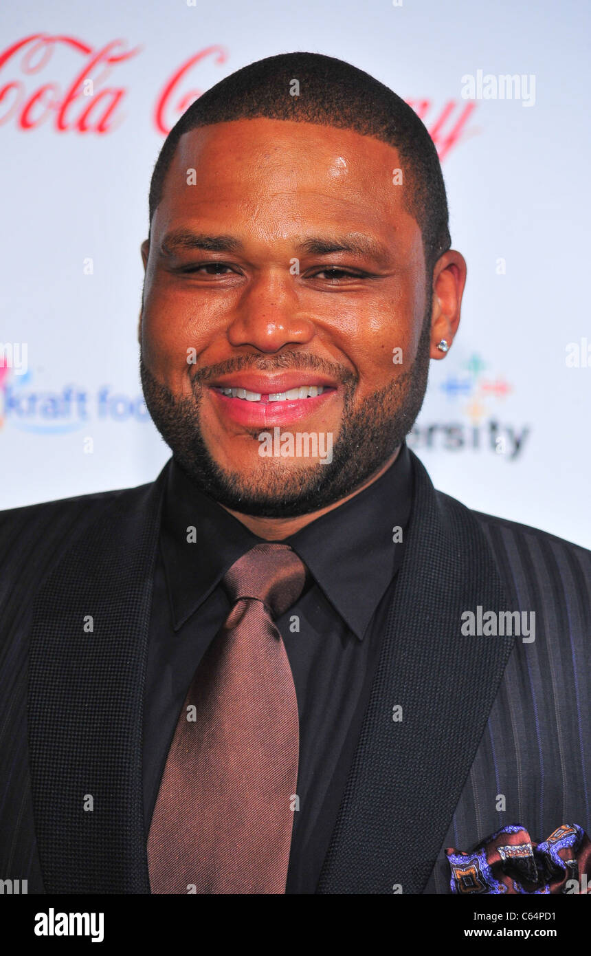 Anthony Anderson aux arrivées de Gala bleu pour Spelman College, l'hôtel Plaza, New York, NY Le 4 octobre 2010. Photo par : Gregorio T. Binuya/Everett Collection Banque D'Images