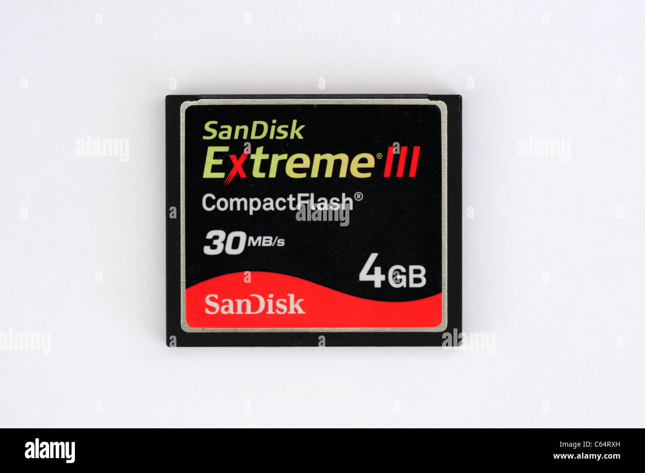 SanDisk Extreme III Compact Flash CF Carte Mémoire Banque D'Images