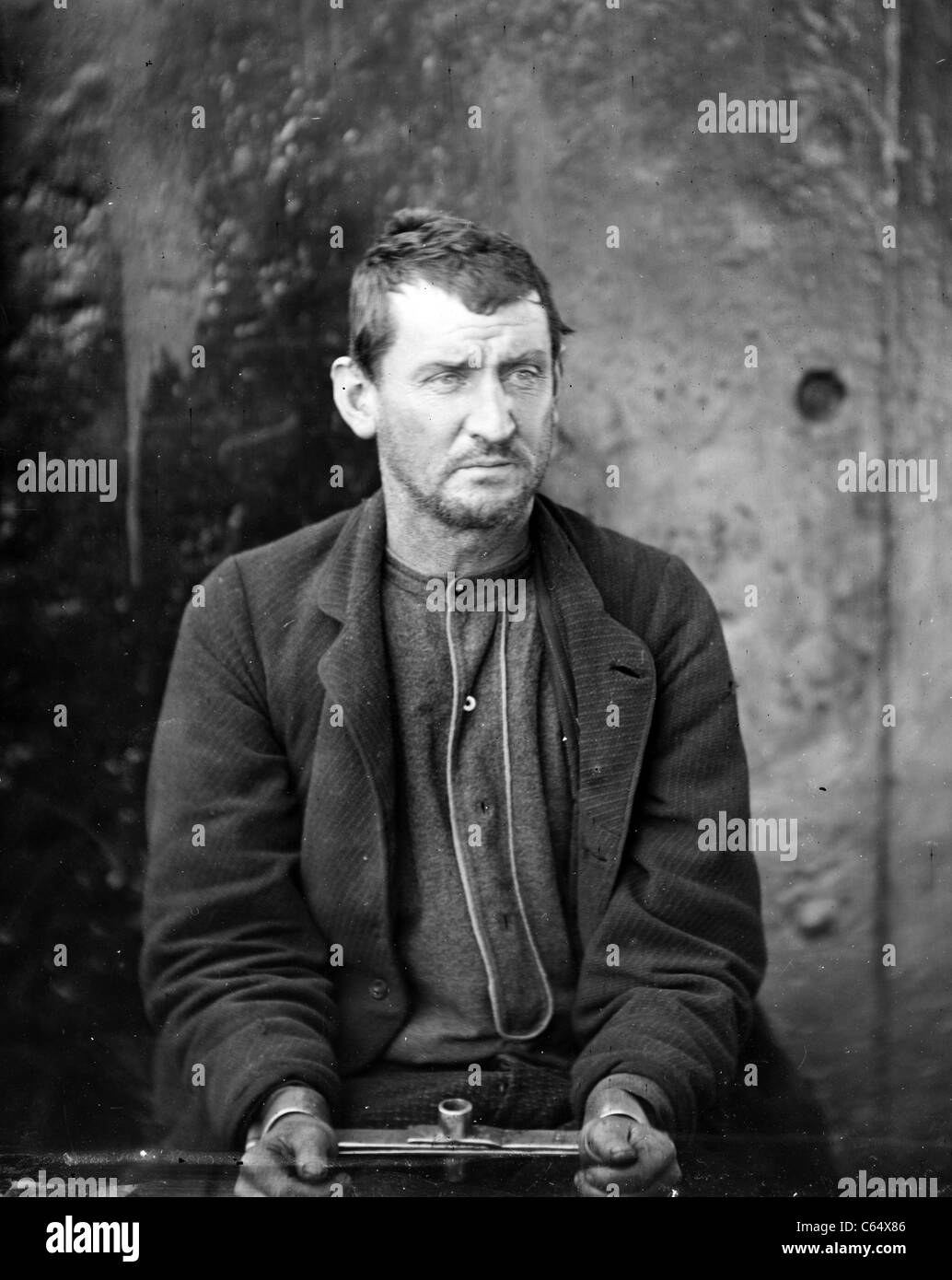Edman Spangler, un des complices dans l'assassinat du président Lincoln. Banque D'Images