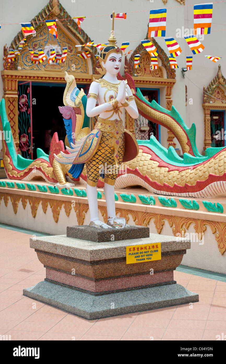 Wat Chayamangkalaram, Temple bouddhiste thaïlandais de George Town, Penang, Malaisie Banque D'Images