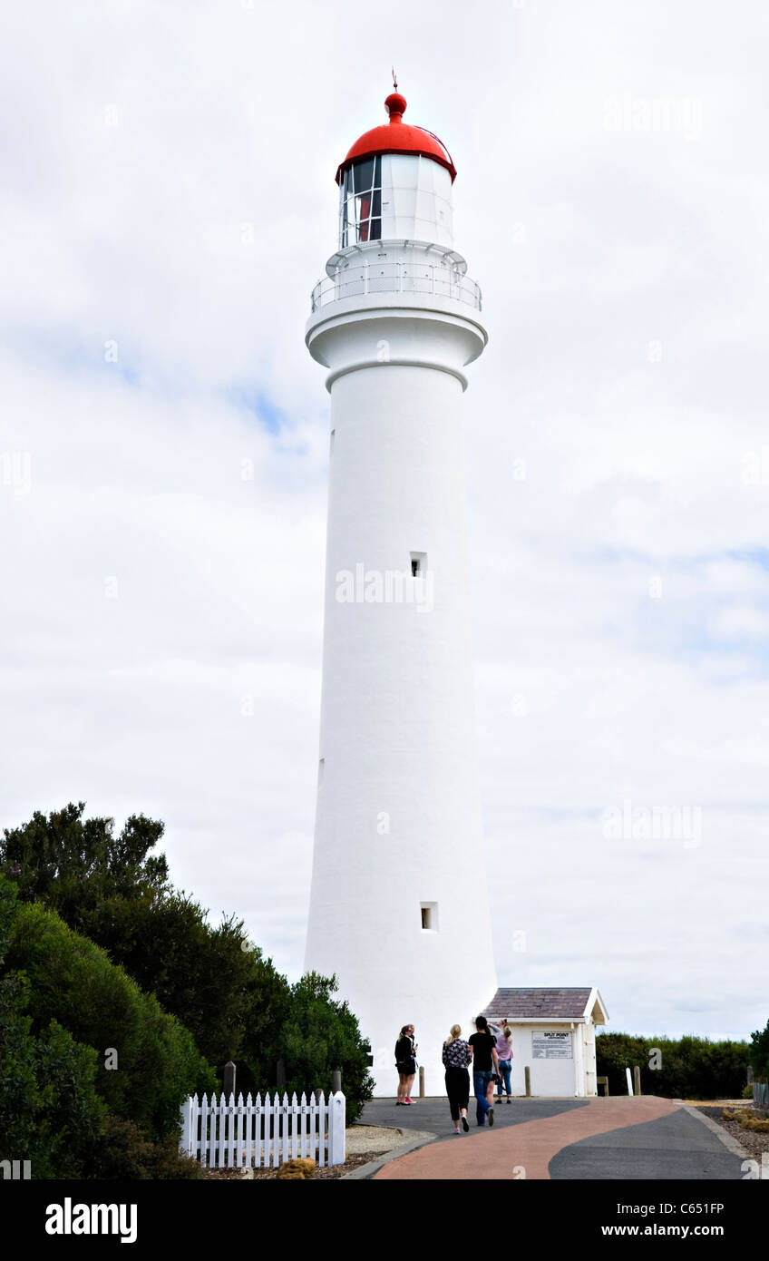 Split Point Lighthouse sur la Great Ocean Road à Aireys Inlet Victoria Australie Banque D'Images