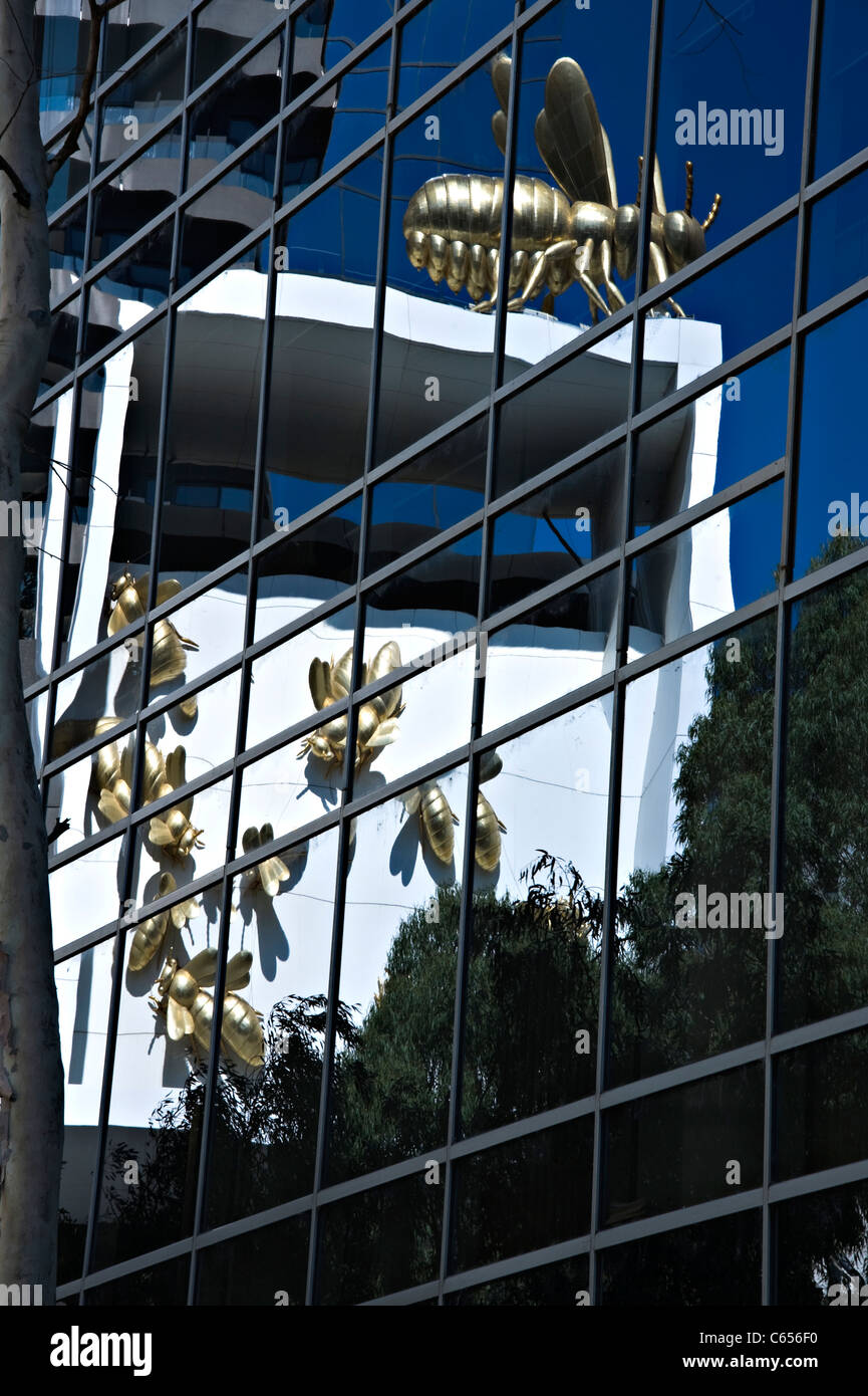 La célèbre Tour Eureka Bâtiment gratte-ciel en Australie Victoria Melbourne Southbank Banque D'Images