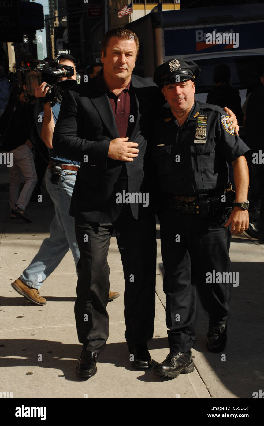 Alec Baldwin, officier Benny Williams au talk show de comparution dans le Late Show with David Letterman - TUE, Ed Sullivan Theater, Banque D'Images