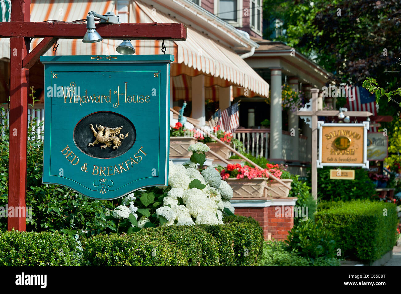 Windward House B&B, Cape May, NJ, USA Banque D'Images