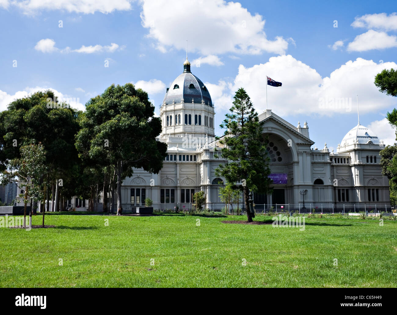 Le Palais royal des expositions Jardins Carlton Melbourne Australie Victoria Banque D'Images