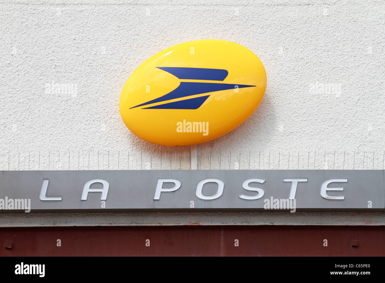 La Poste signe, Lamotte Beuvron, Angouleme, France. Banque D'Images