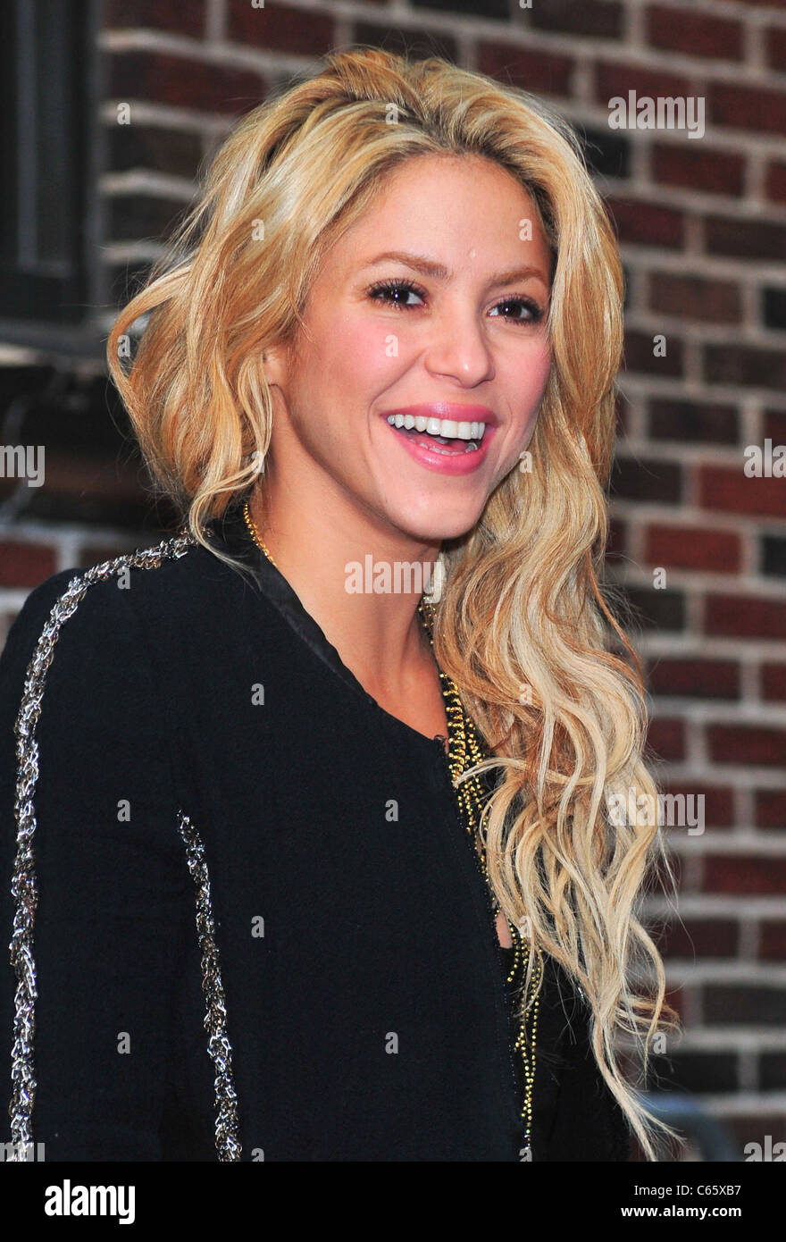 Shakira au talk show de comparution dans le Late Show with David Letterman - THU, Ed Sullivan Theater, New York, NY Le 23 septembre 2010. Photo par : Gregorio T. Binuya/Everett Collection Banque D'Images