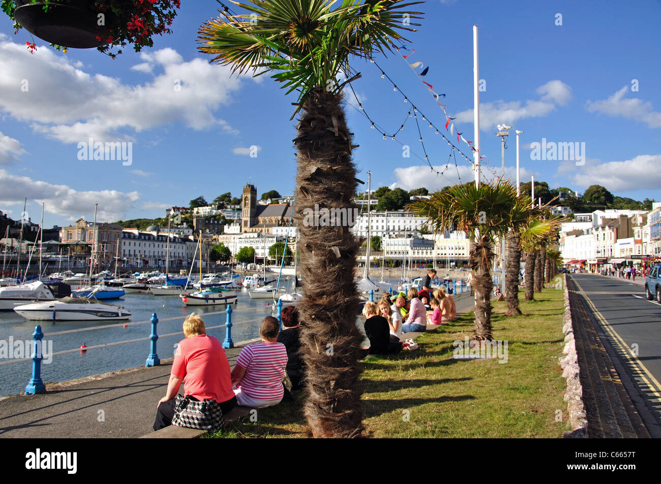 Victoria Parade, Torquay, Devon, Angleterre, Royaume-Uni Banque D'Images