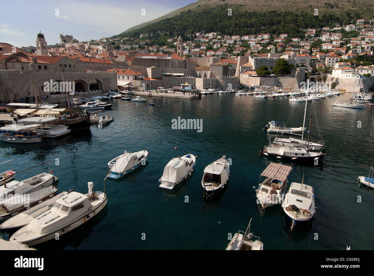 Port de Dubrovnik , Croatie Banque D'Images