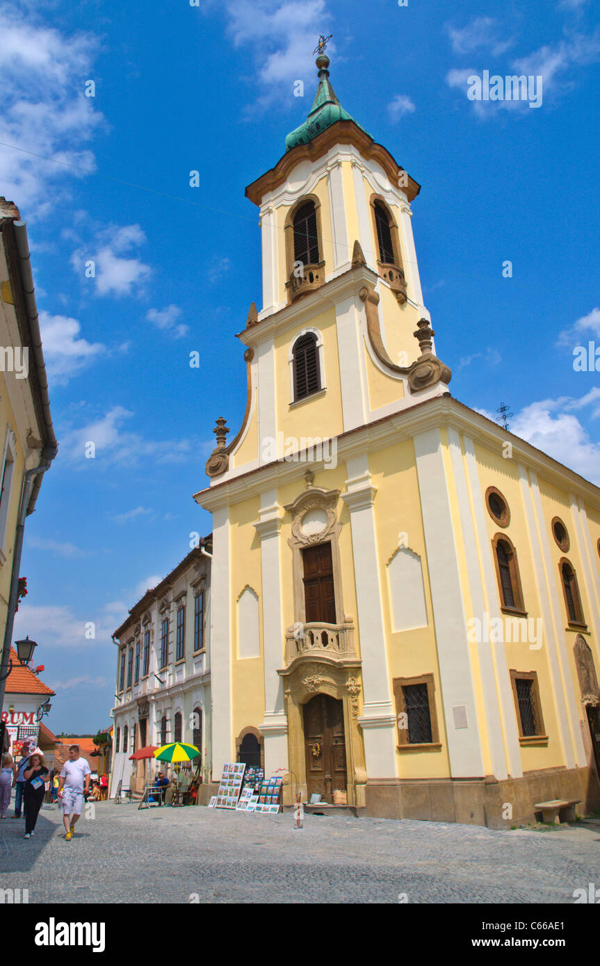 Fö ter place principale avec Blagovestenska church Église ville Szentendre au bord du Danube Hongrie Europe Banque D'Images