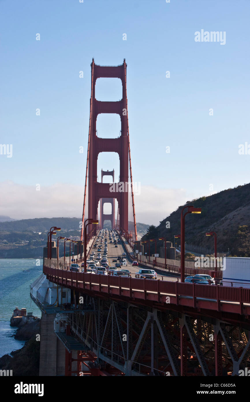 Golden Gate Bridge, San Francisco, Californie. Banque D'Images