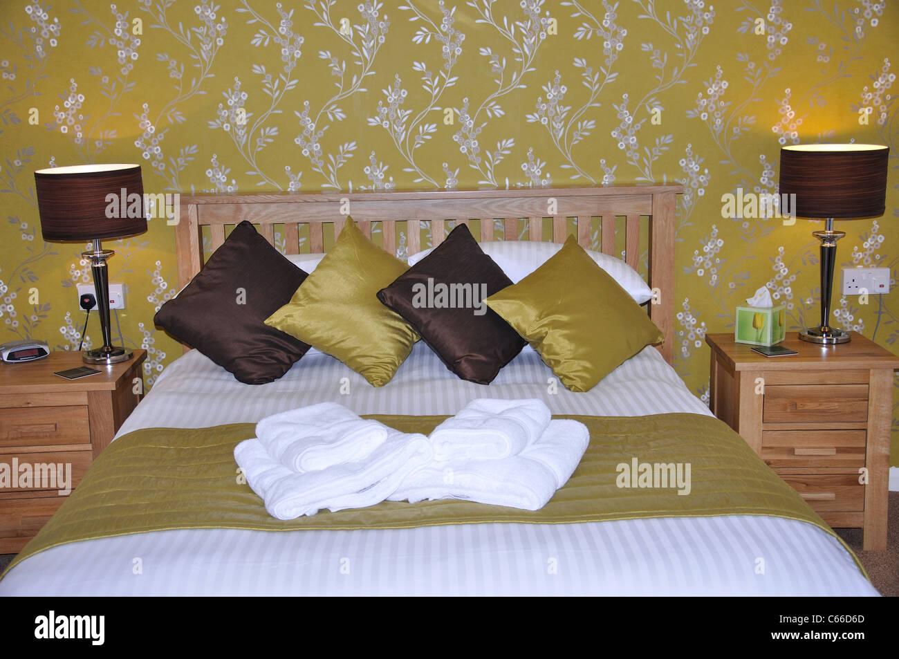 Chambre de l''Elmdene B&B, Rathmore Road, Torquay, Tor Bay, Devon, Angleterre, Royaume-Uni Banque D'Images