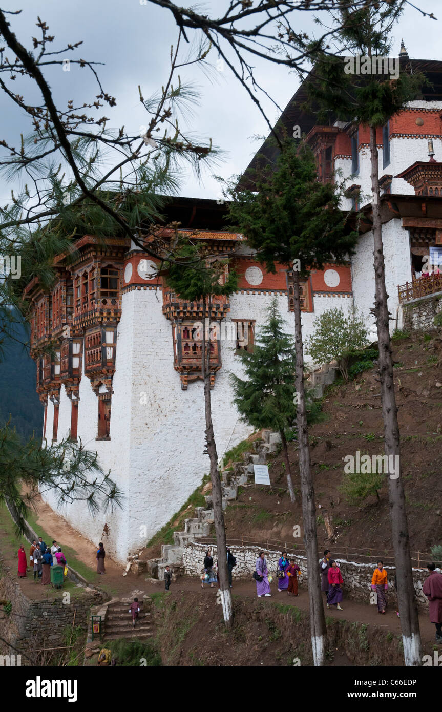 Journée de pèlerinage au Tango gompa. Thimpu. Bhoutan Banque D'Images