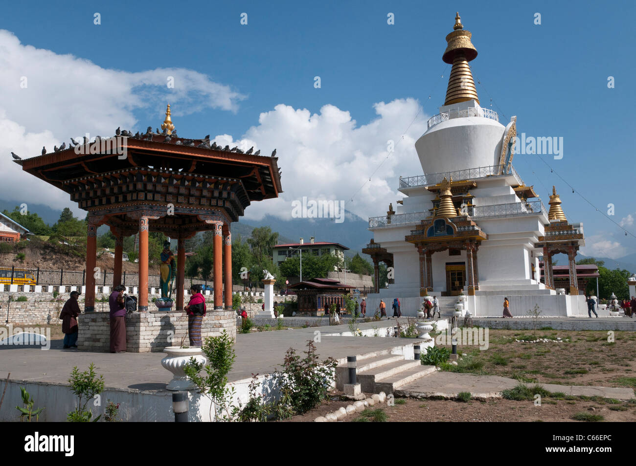 National Memorial chorten. Thimpu. Bhoutan Banque D'Images