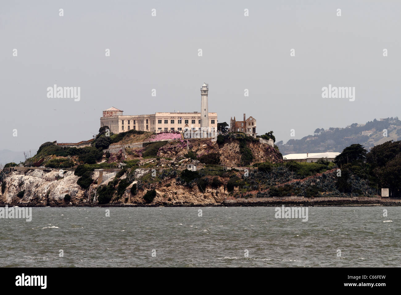 L'ancienne île-prison d'Alcatraz Banque D'Images