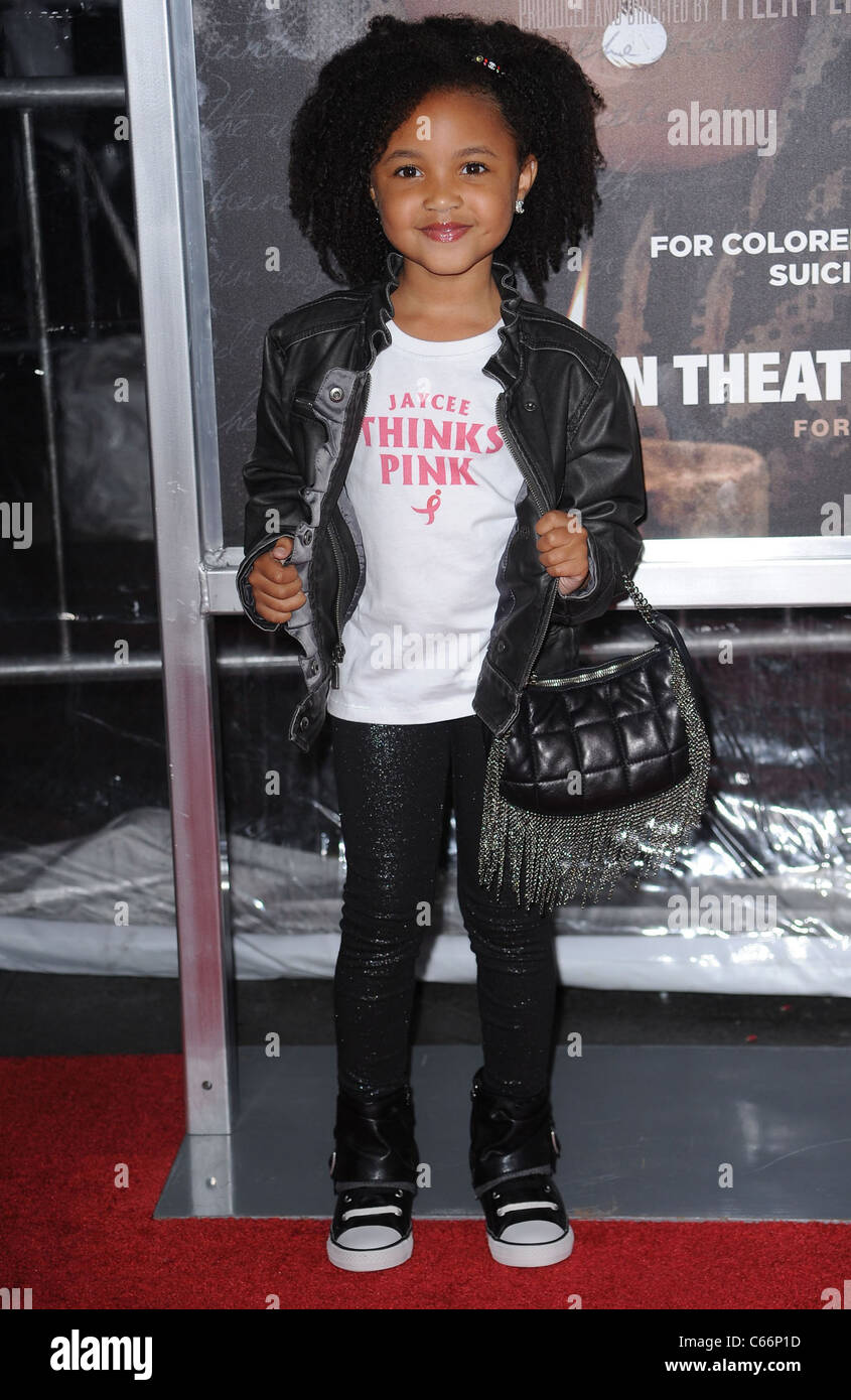 Arrivées à Jaycee pour POUR LES FILLES DE COULEUR, la première projection Ziegfeld Theatre, New York, NY Le 25 octobre 2010. Photo par : Kristin Callahan/Everett Collection Banque D'Images