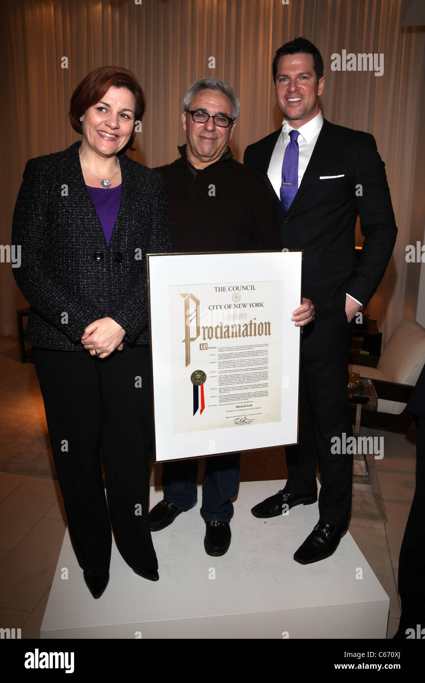 Christine Quinn, Mitchell Gold, Thomas Roberts participeront à la 16e Conférence annuelle des titres NLGJA et têtes d'avantage, Mitchell Banque D'Images