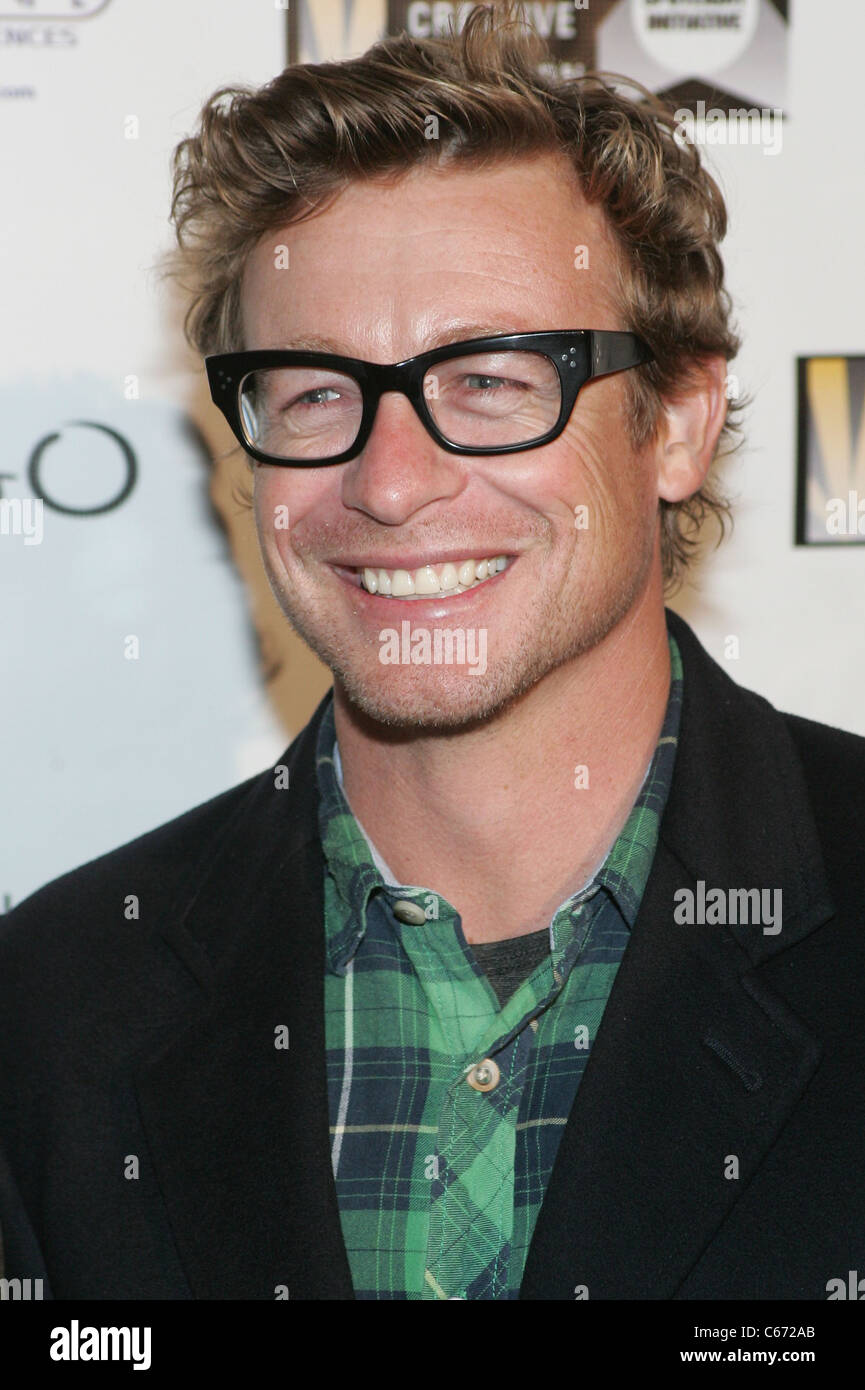 Simon Baker à l'arrivée pour 2011 de l'Initiative Creative Coalition Spotlight Awards, TAO à l'ascenseur, Park City, UT, 24 Janvier Banque D'Images