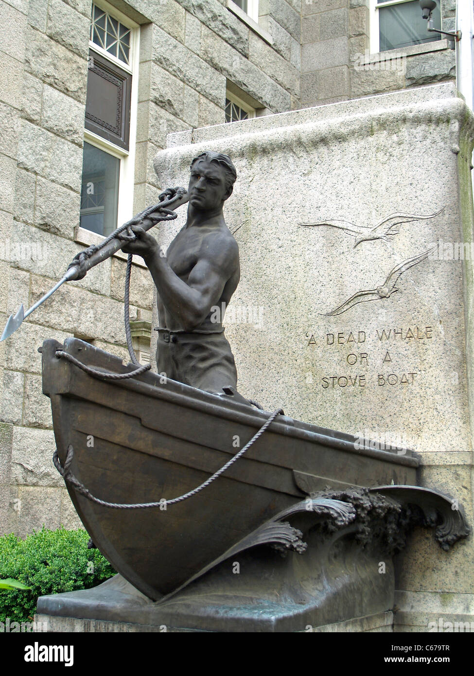 Statue de baleinier, New Bedford, Massachusetts Banque D'Images