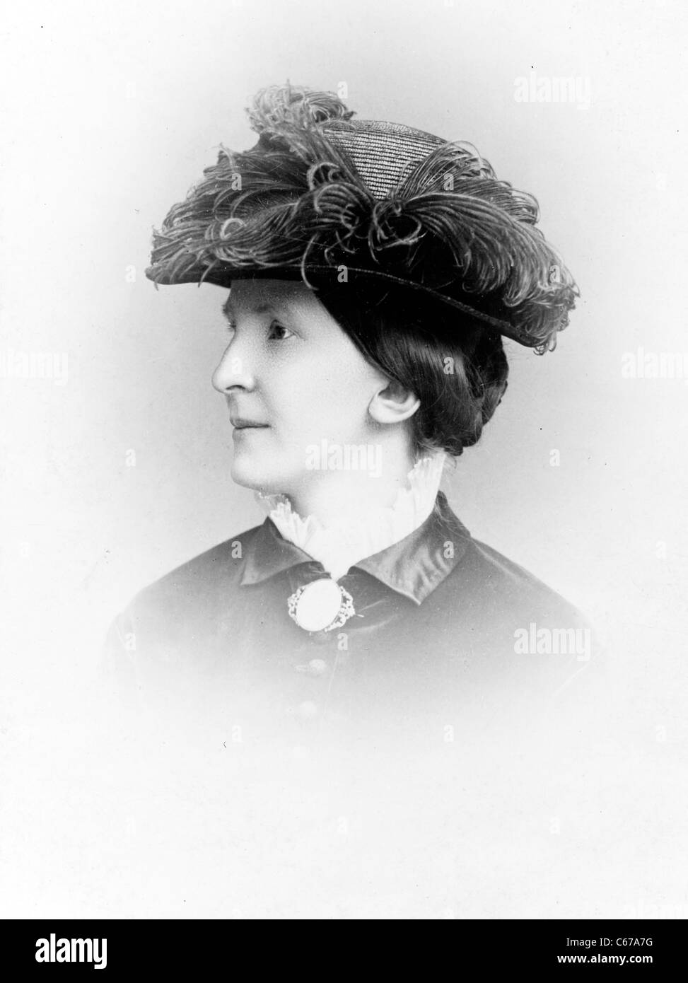 Anna Wilhelmina Retzius Hierta, philanthrope suédois, vers 1880 - 1890 Banque D'Images