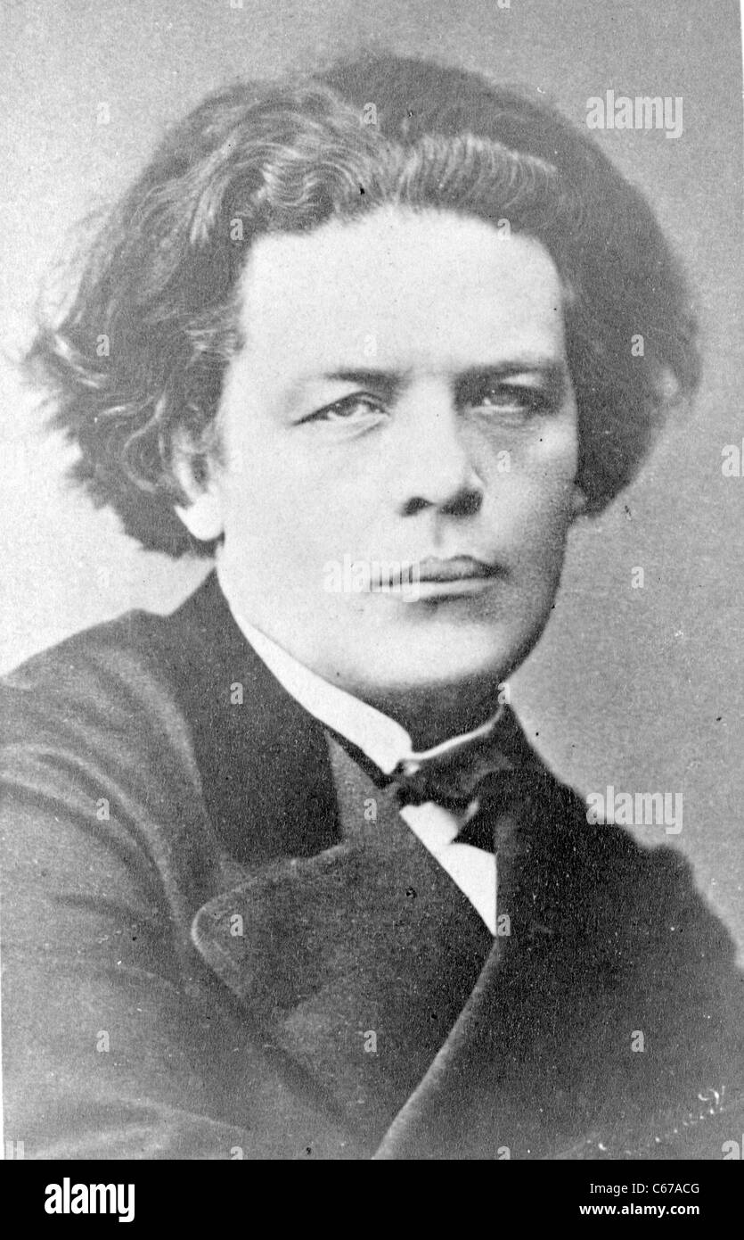 G. Anton Rubinstein, pianiste et compositeur russe, vers 1860 - 1890 Banque D'Images