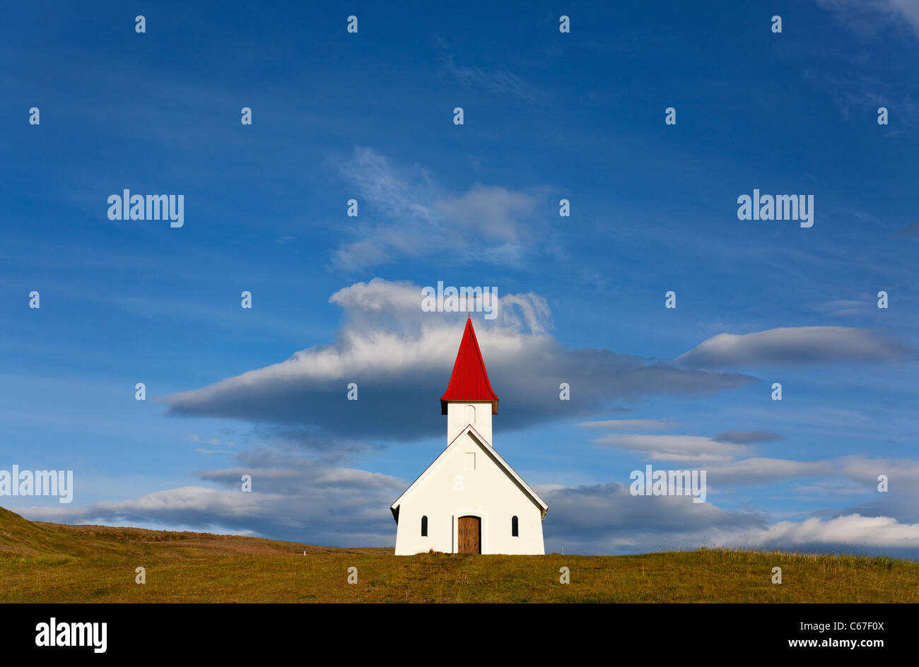 L'église de Breidavik, Islande, Fjords de l'Ouest Banque D'Images