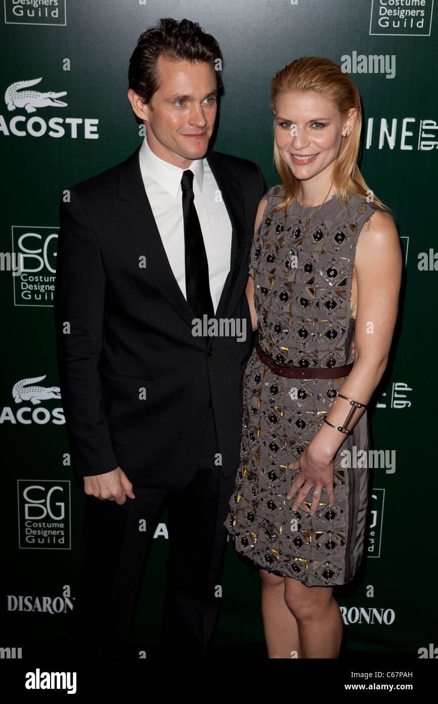 Hugh Dancy, Claire Danes aux arrivées pour 13 e les concepteurs de costumes Guild Awards, Beverly Hilton Hotel, Los Angeles, CA, le 22 février 2011. Photo par : Emiley Schweich/Everett Collection Banque D'Images