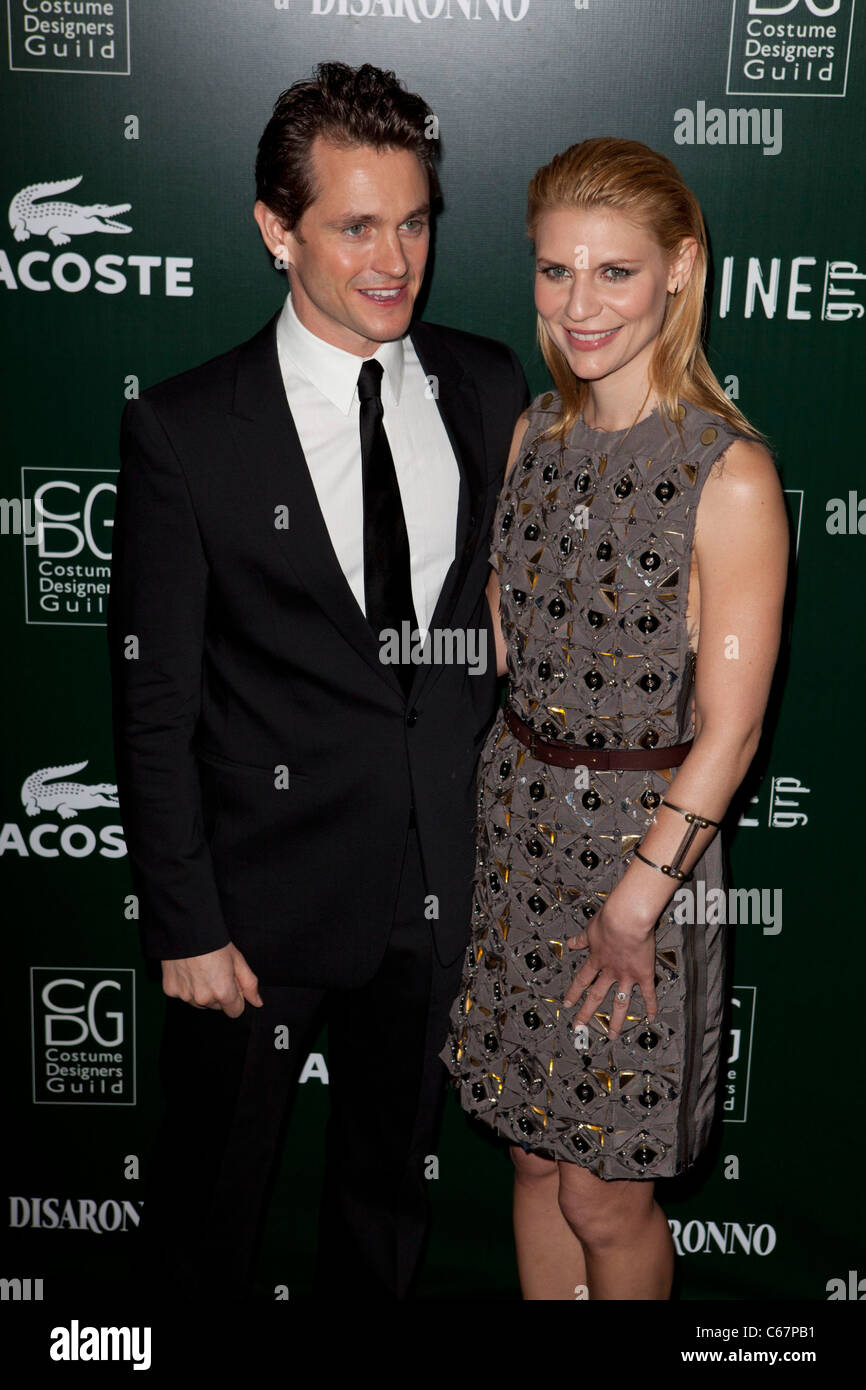 Hugh Dancy, Claire Danes aux arrivées pour 13 e les concepteurs de costumes Guild Awards, Beverly Hilton Hotel, Los Angeles, CA, le 22 février 2011. Photo par : Emiley Schweich/Everett Collection Banque D'Images