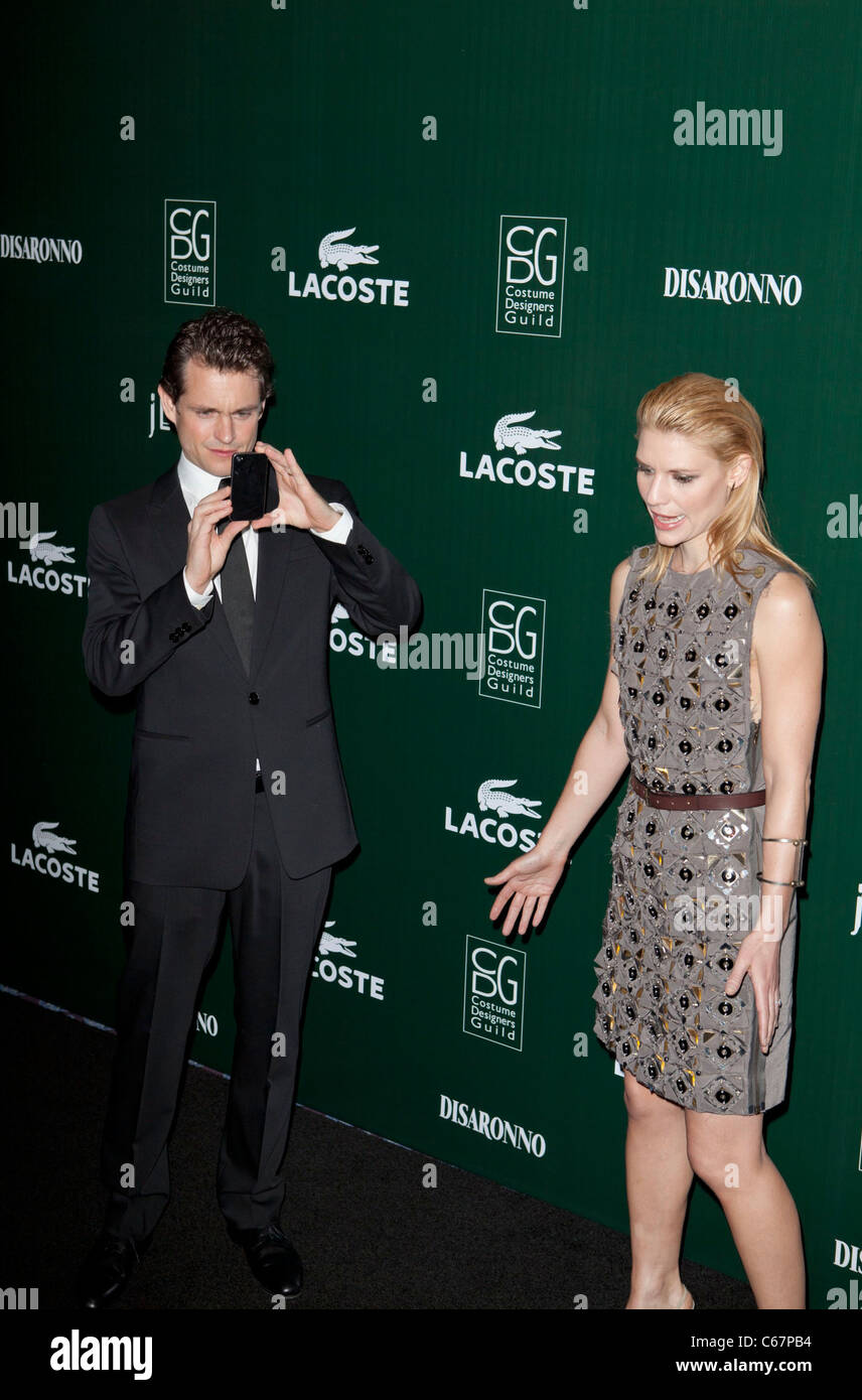 Hugh Dancy, Claire Danes aux arrivées pour 13 e les concepteurs de costumes Guild Awards, Beverly Hilton Hotel, Los Angeles, CA, le 22 février 2011. Photo par : Emiley Schweich/Everett Collection Banque D'Images