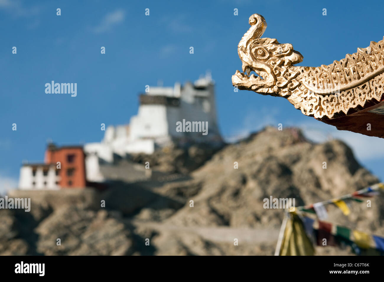 Tsemo Gompa à Leh, Ladakh, Inde. Banque D'Images