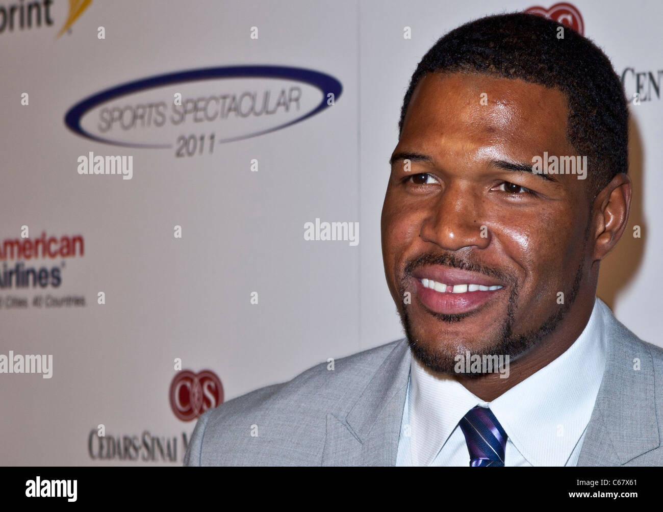 Michael Strahan au 26e anniversaire de l'arrivée spectaculaire des Sports, Hyatt Regency Century Plaza Hotel, Los Angeles, CA, le 22 mai Banque D'Images