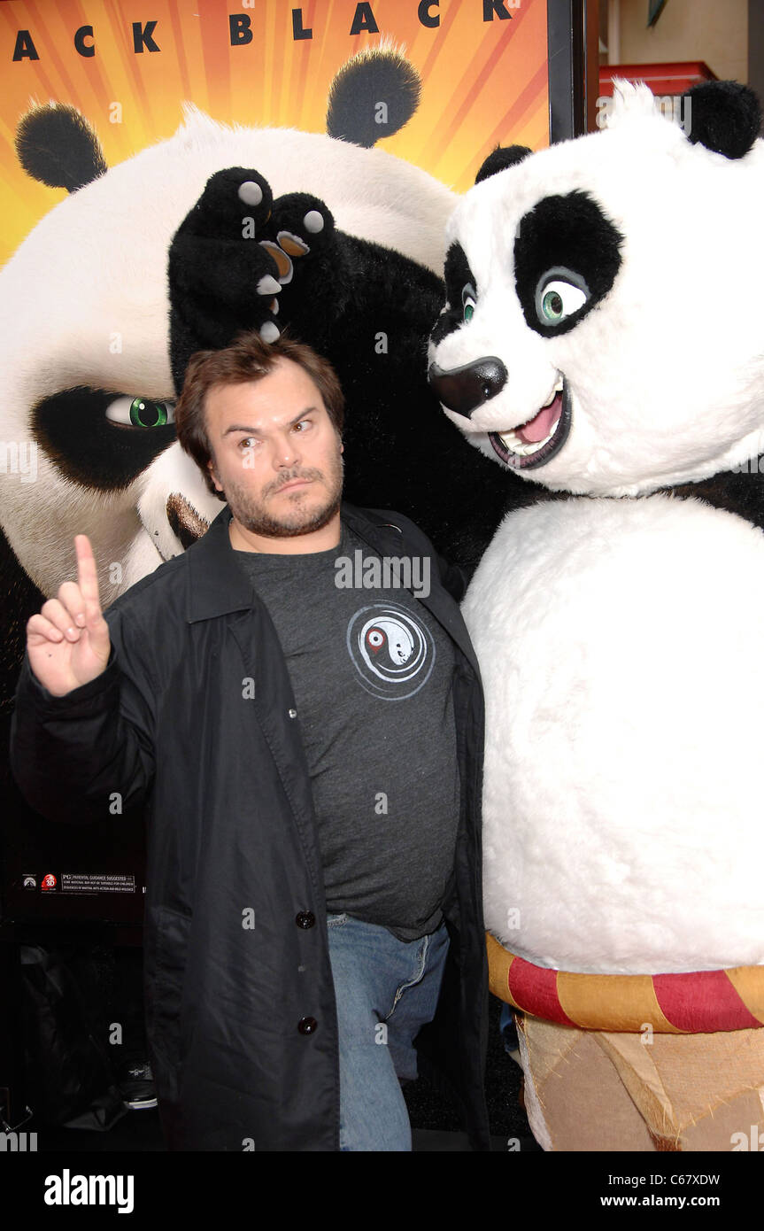 Jack Black, Po au niveau des arrivées pour Kung Fu Panda 2 Premiere, le Grauman's Chinese Theatre, Los Angeles, CA, 22 mai 2011. Photo par : Michael Germana/Everett Collection Banque D'Images