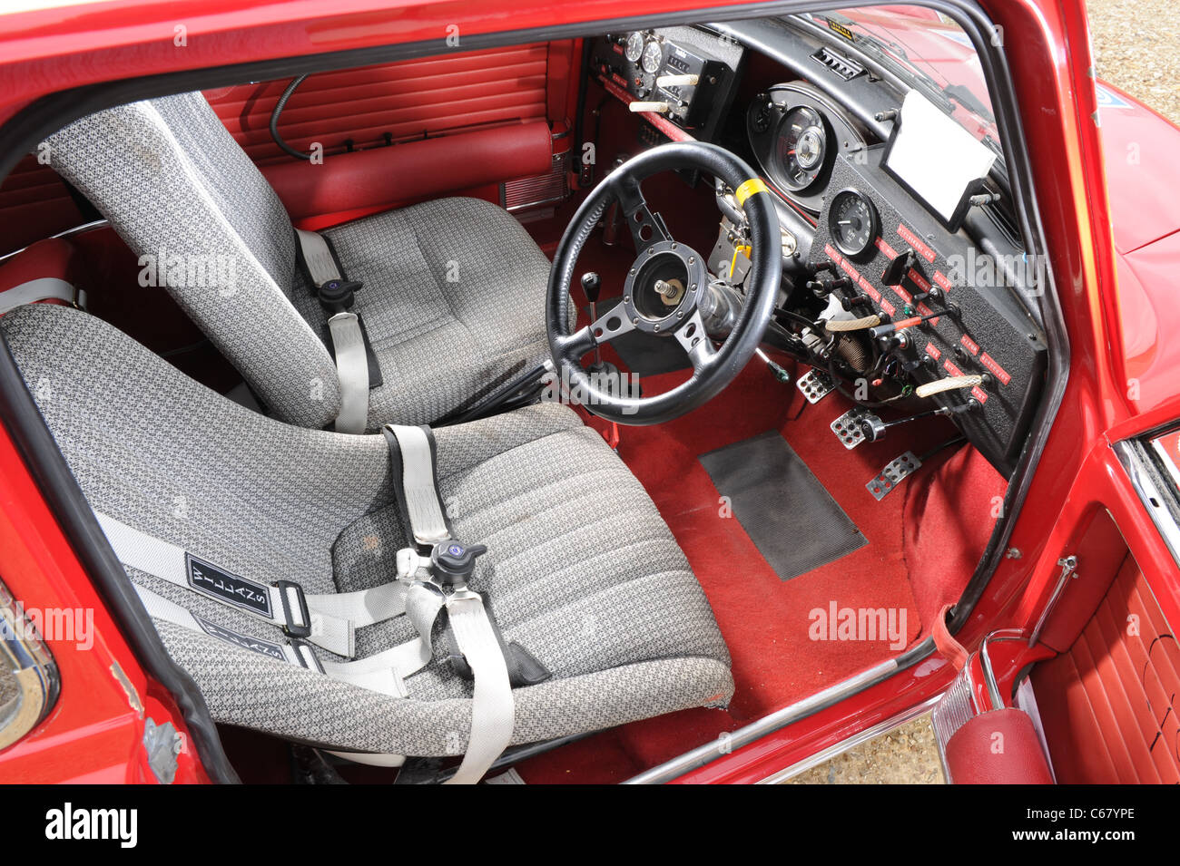 1964 Mini cooper s berline 1,275rallye l'ex works 1965 Rallye Monte Carlo 1966 et vainqueur écossais Banque D'Images