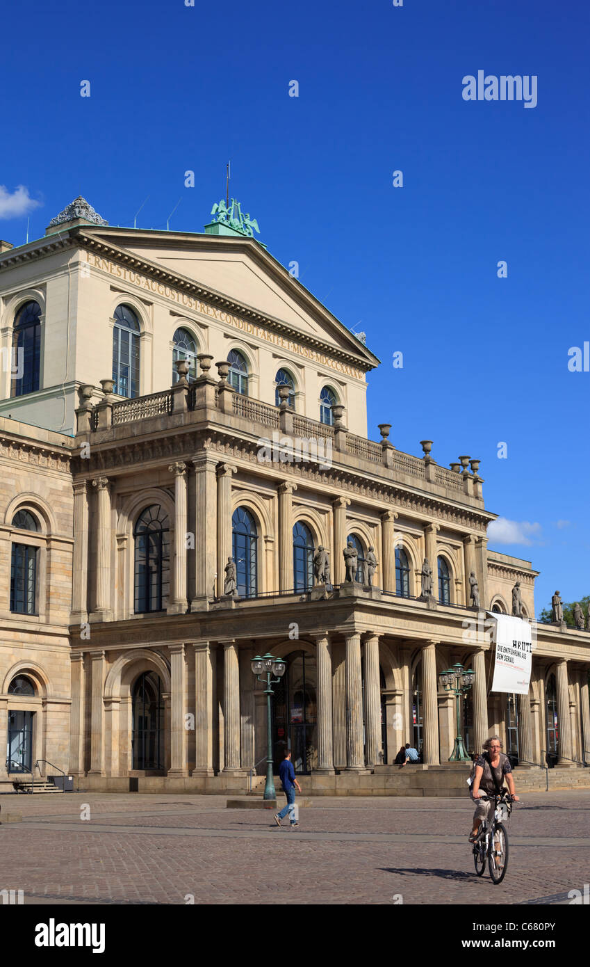 L'Opéra de Hanovre, en Allemagne. Banque D'Images