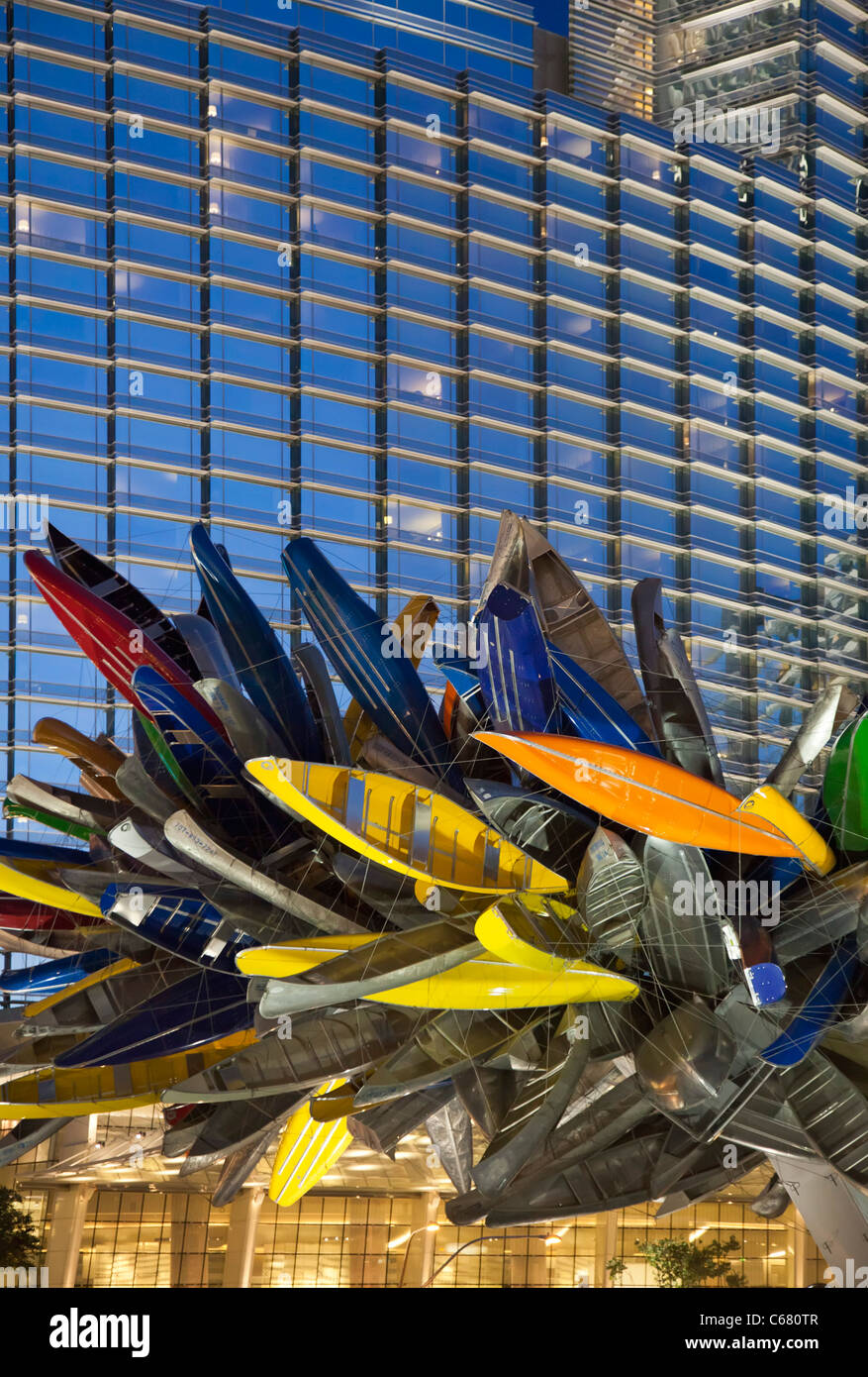 'Big' Canoe Sculpture à Las Vegas Banque D'Images