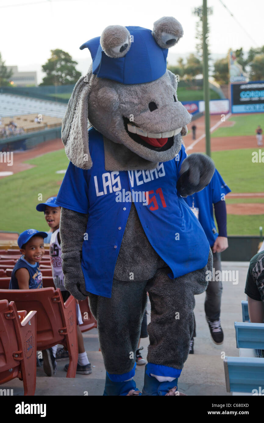 Cosmo, mascotte de Las Vegas 51s de l'équipe de baseball Photo Stock - Alamy