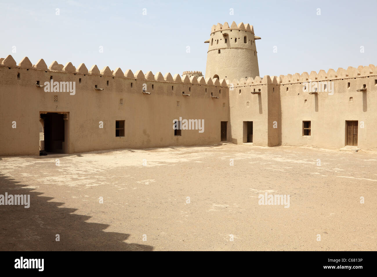 Ancien fort de Al Ain, Émirat Abu Dhabi, Émirats Arabes Unis Banque D'Images