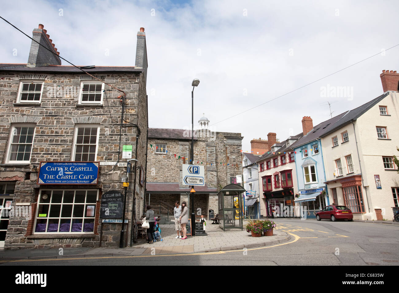Cardigan High Street, West Wales. United Kingdom. Photo:Jeff Gilbert Banque D'Images