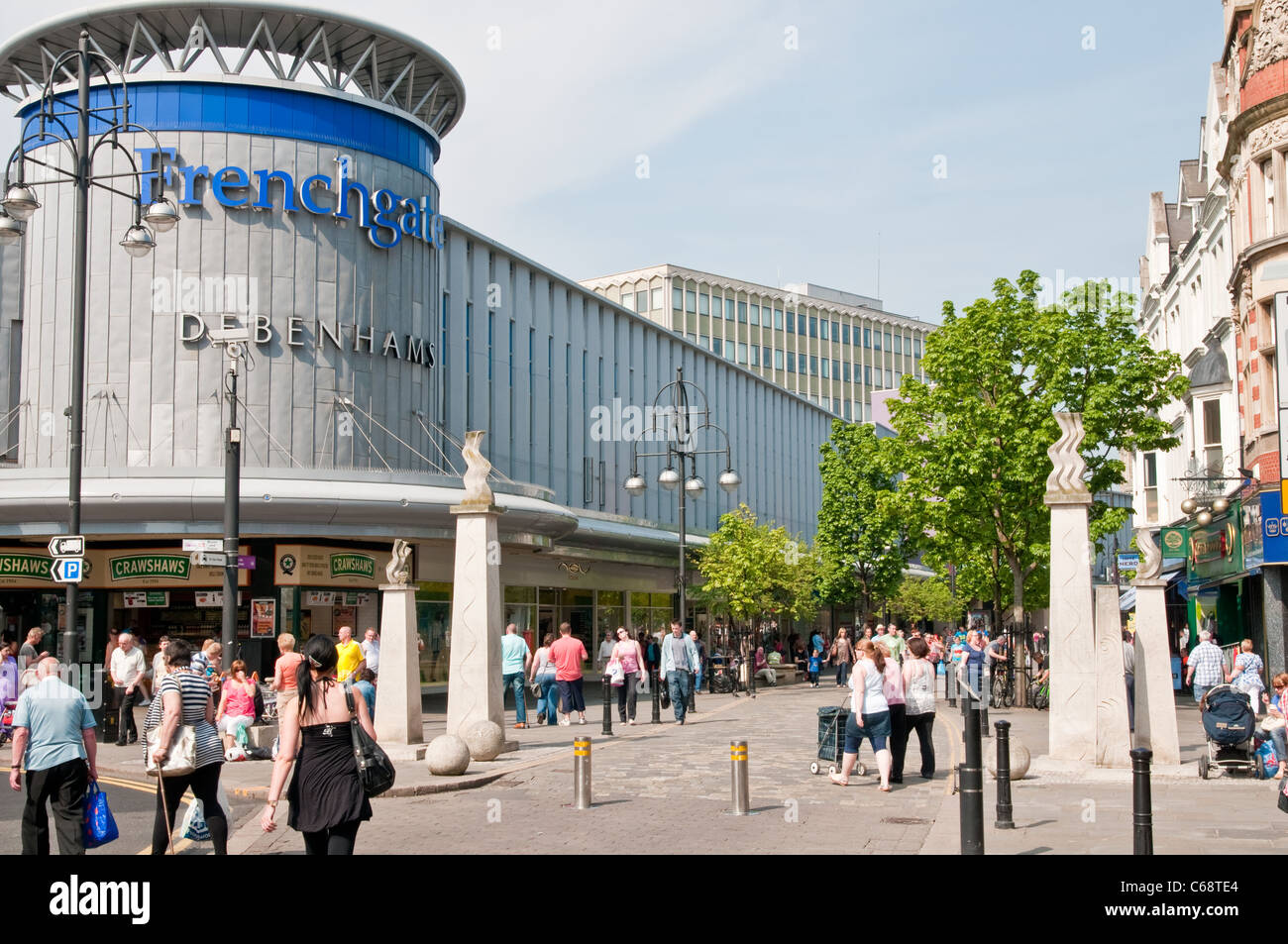 Le centre-ville de Doncaster Banque D'Images