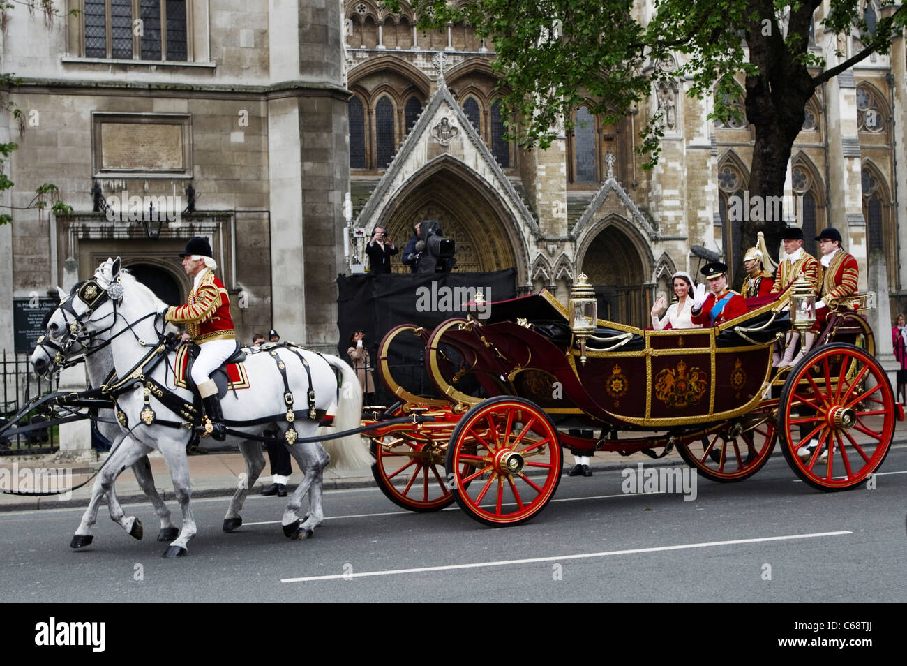 Mariage du Prince William et Kate Middleton Banque D'Images
