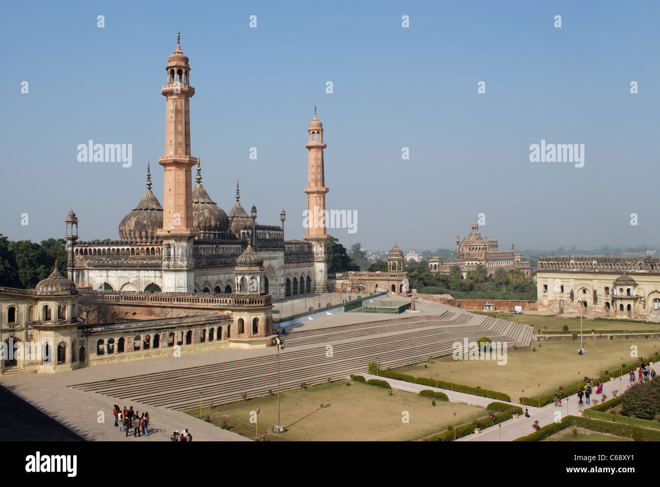 Mosquée Asfi Masjid ou mosquée Asfi à Bara Imambara, Lucknow, Uttar Pradesh, Inde. Banque D'Images