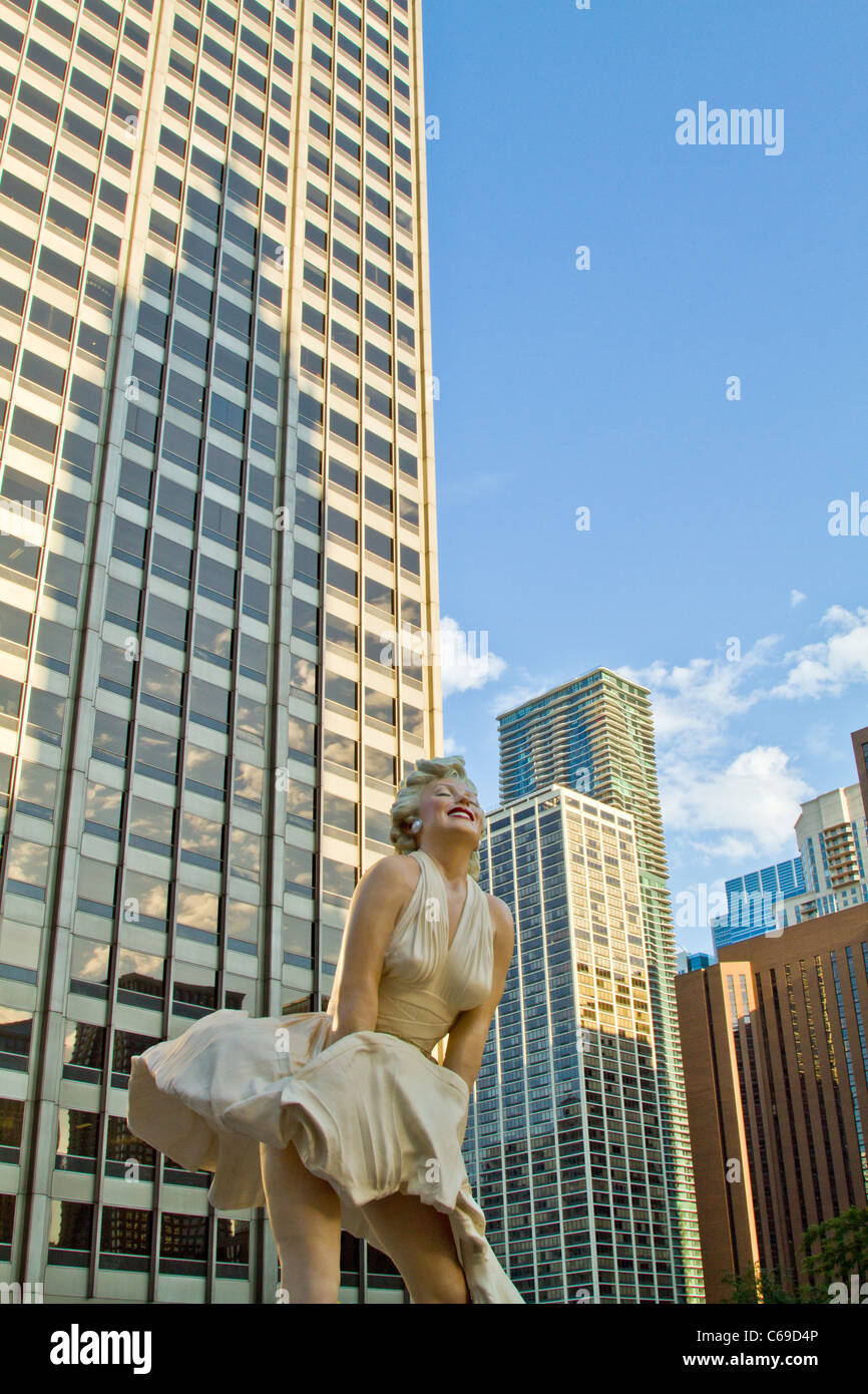 Marilyn Monroe à Chicago, Illinois Banque D'Images