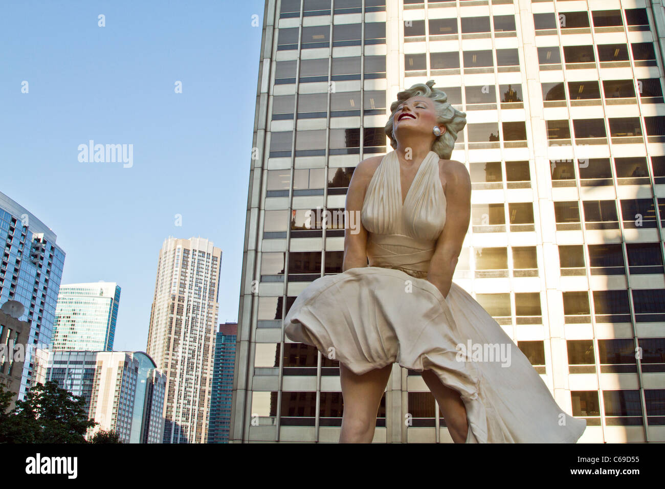 Marilyn Monroe à Chicago, Illinois Banque D'Images
